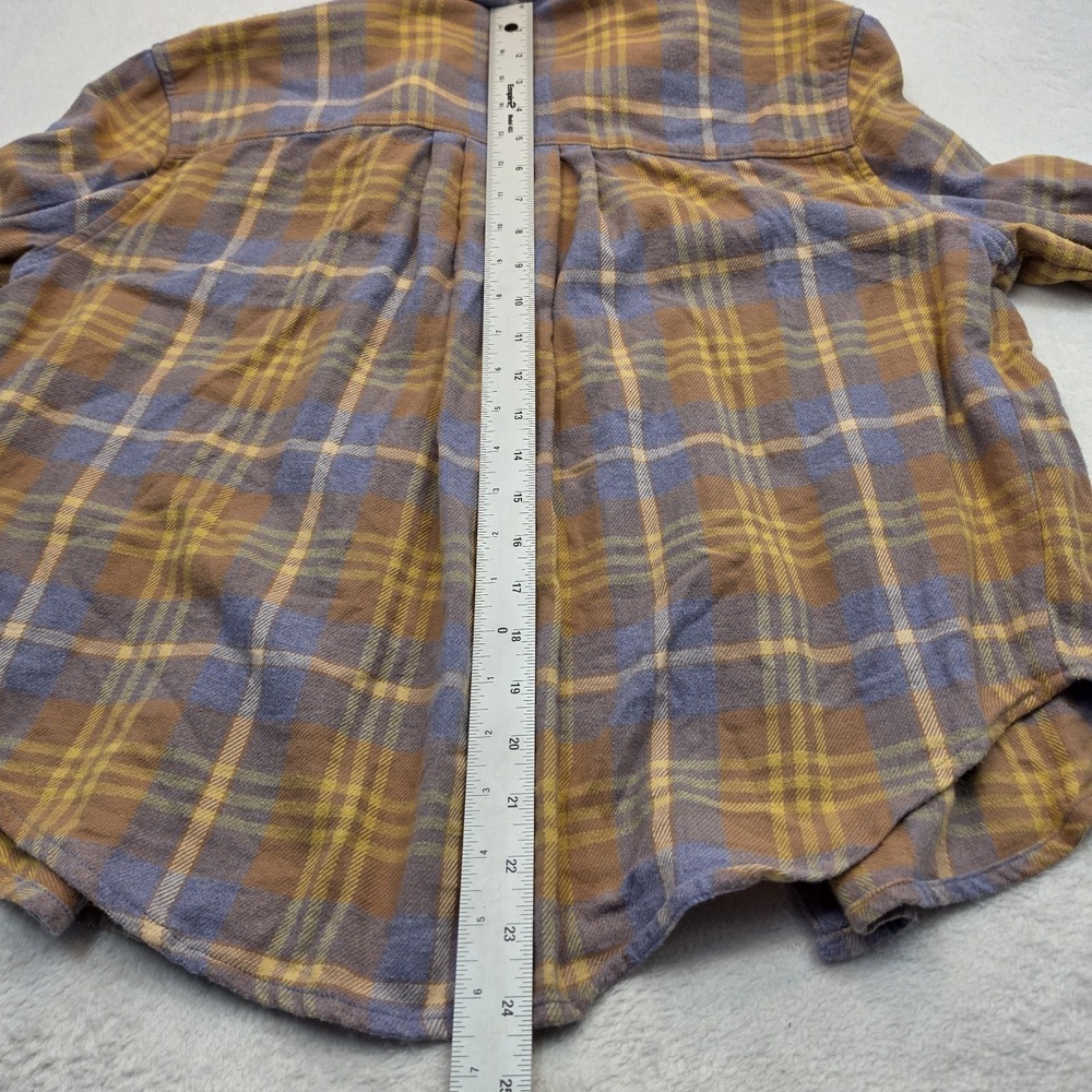 Madewell Womens Medium Plaid Flannel Button Up Shirt Long Sleeve Soft Casual M - Picture 5 of 8
